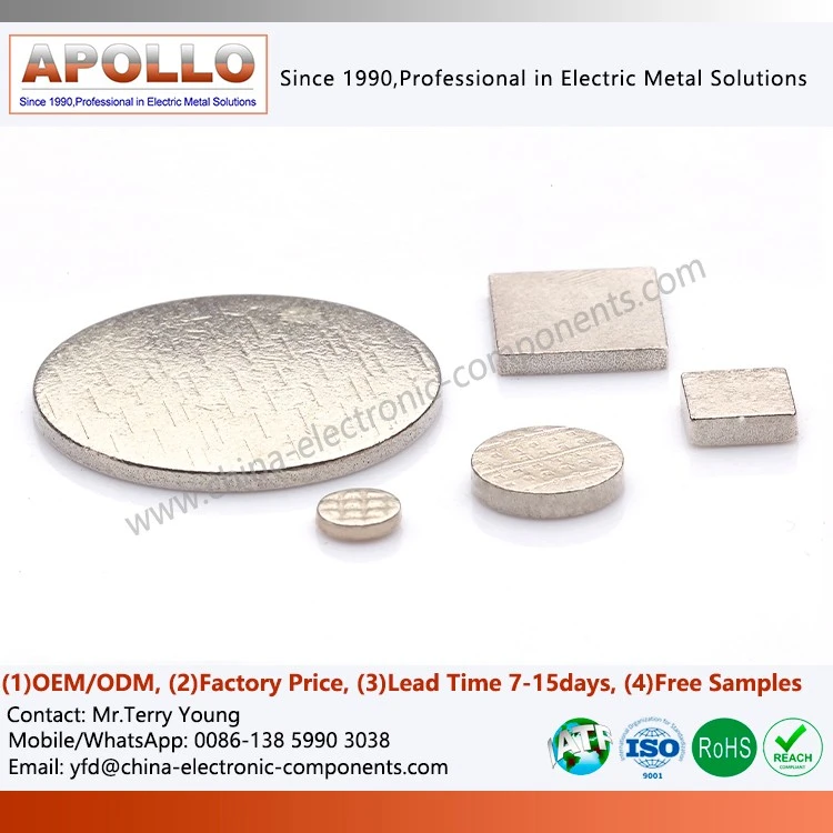 Brazed Electrical Contacts For Circuit Breakers high quality