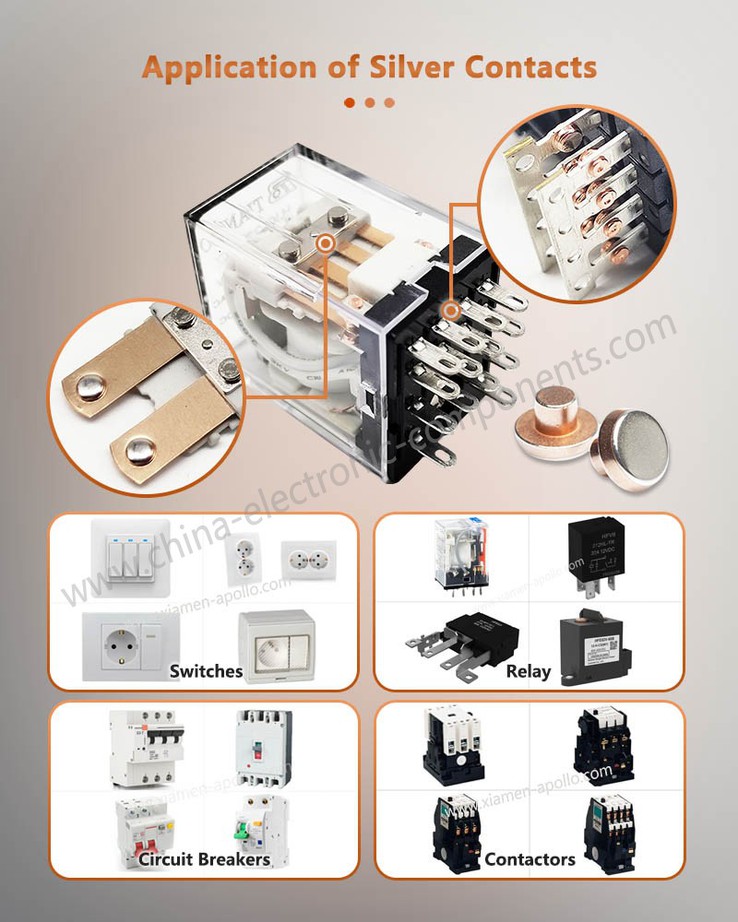 Application of Silver electrical for contactor Application of Silver electrical for contactor