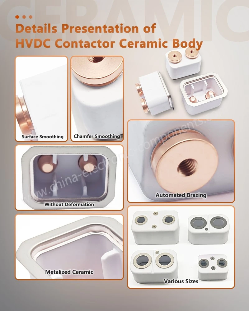Details Presentation of HVDC Contactor Ceramic Body Details Presentation of HVDC Contactor Ceramic Body