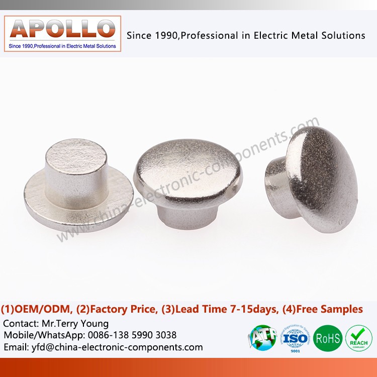 Silver electrical contacts